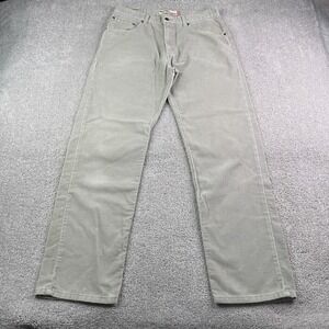 Vintage Levis Pants Mens 34x34 Grey Corduroy 559 Relaxed Straight Cords‎ Skater